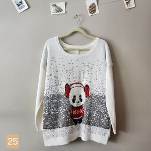 Kawaii Panda Sweater XL